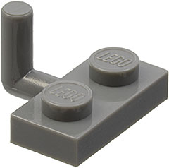 Plate, Modified 1 x 2 with Bar Arm Up (Undetermined Type)