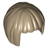 Minifigure, Hair Short, Bob Cut