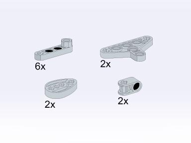 [S 5269-1 (No Colour)] Liftarms and Triangles