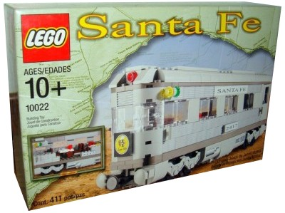 [S 10022-1 (No Colour)] Santa Fe Cars - Set II (dining, observation, or sleeping car)