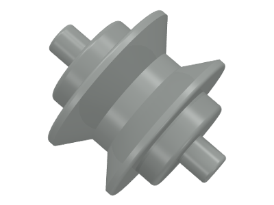 Wheel Center Small with Stub Axles (Pulley Wheel)