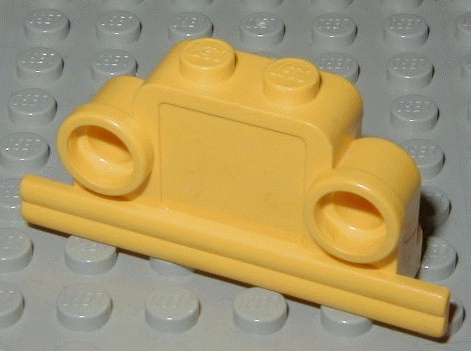 Fabuland Brick, Modified 1 x 4 x 2 Bell Shape with Headlights