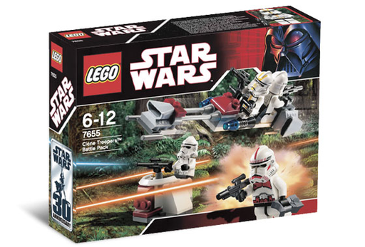 [S 7655-1 (No Colour)] Clone Troopers Battle Pack