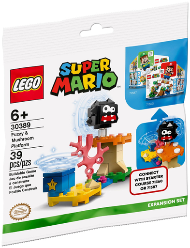 [S 30389-1 (No Colour)] Fuzzy & Mushroom Platform - Expansion Set polybag