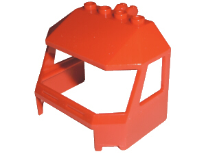 [P 45406 (Red)] Windscreen 4 x 6 x 4 Cab with Hinge and 1 x 4 Bottom Cutout