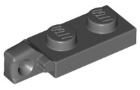 Hinge Plate 1 x 2 Locking with 1 Finger on End without Bottom Groove