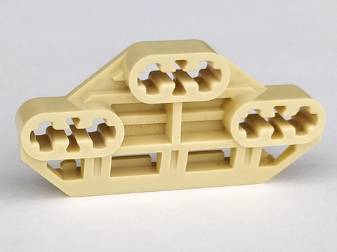 [P 32307 (Tan)] Technic, Axle Connector Block 3 x 6 with 6 Holes