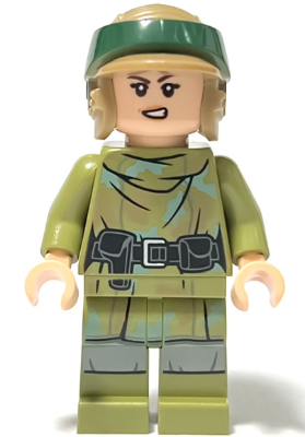 [M sw1264 (No Colour)] Princess Leia - Olive Green Endor Outfit, Helmet