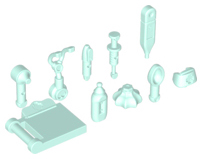 [P 98393 (Light Aqua)] Friends Accessories, Medical, 10 in Bag (Multipack)