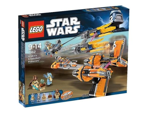 [S 7962-1 (No Colour)] Anakin's & Sebulba's Podracers