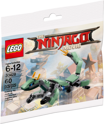[S 30428-1 (No Colour)] Green Ninja Mech Dragon polybag
