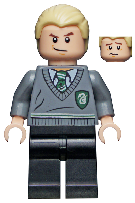 [M hp115 (No Colour)] Draco Malfoy - Slytherin Stripe and Shield Torso, Black Legs