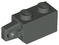 Hinge Brick 1 x 2 Locking with 1 Finger Vertical End