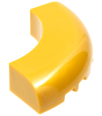 [P 24599 (Pearl Gold)] Brick, Round Corner 5 x 5 without Studs
