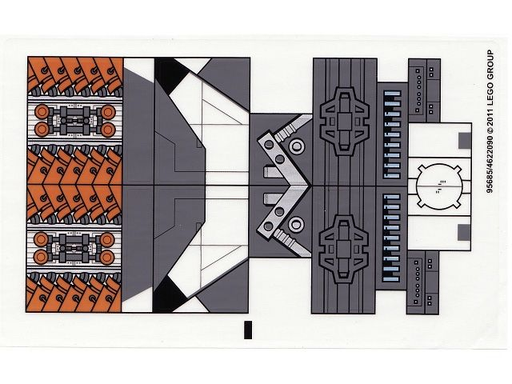 [P 7961stk01 (No Colour)] Sticker Sheet for Set 7961 - (95685/4622090)