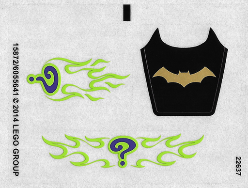 [P 76012stk01 (No Colour)] Sticker Sheet for Set 76012 - (15872/6055641)