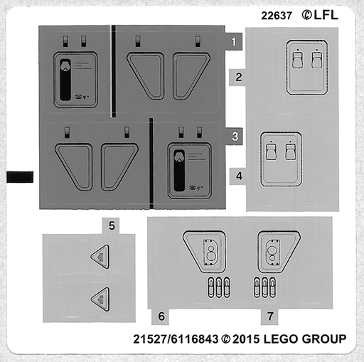 [P 75100stk01a (No Colour)] Sticker Sheet for Set 75100 - International Version - (21527/6116843)