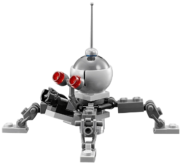 [M sw0966 (No Colour)] Dwarf Spider Droid - Dark Bluish Gray Dome, Mini Blaster / Shooter