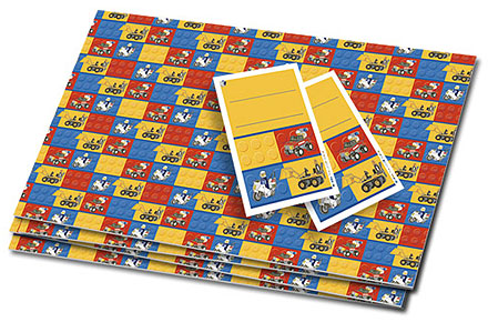[G GW980 (No Colour)] Gift Wrap & Tags, Classic LEGO