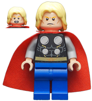 [M sh0098 (No Colour)] Thor - Starched Fabric Cape, Blue Legs