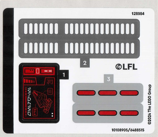 [P 75386stk01 (No Colour)] Sticker Sheet for Set 75386 - (10108905/6488515)