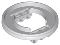 [P 18939 (Light Bluish Gray)] Technic Turntable 60 Tooth, Base