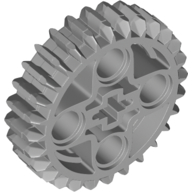 [P 46372 (Light Bluish Gray)] Technic, Gear 28 Tooth Double Bevel