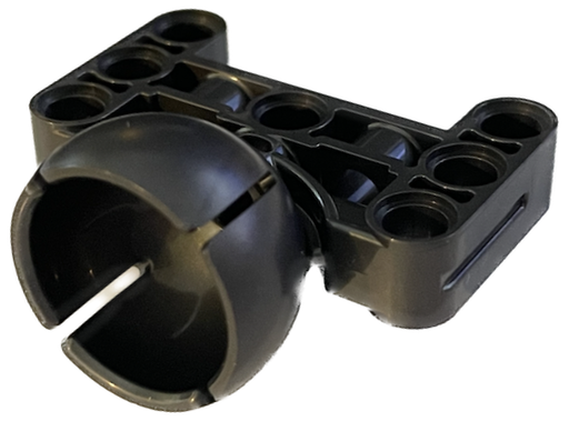 [P 39370 (Pearl Dark Gray)] Technic, Steering Ball Joint Large Receptacle with H-Shape Perpendicular Thick Liftarm