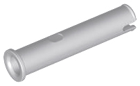 [P 77765 (Light Bluish Gray)] Technic, Pin 3L without Friction Ridges with Stop