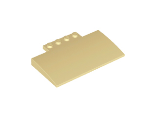 Slope, Curved 5 x 8 x 2/3 with 4 Studs