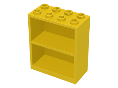 [P 1 (Yellow)] Homemaker Bookcase 2 x 4 x 4
