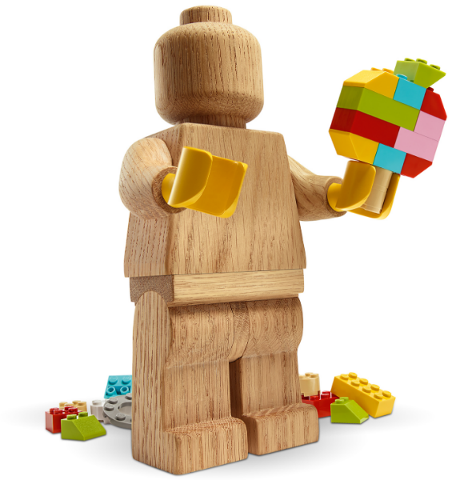 [G 853967 (No Colour)] Wooden Minifigure