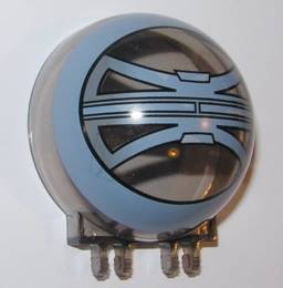 [P 50747px1 (Trans-Black)] Windscreen 6 x 6 x 3 Canopy Dome Half Sphere with Dual 2 Fingers with SW Droid Tri-Fighter Pattern