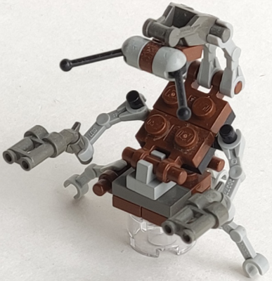 [M sw0063 (No Colour)] Droideka (Destroyer Droid) - Brown, Light Gray, and Dark Gray