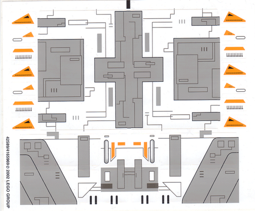 [P 7163stk01 (No Colour)] Sticker Sheet for Set 7163 - (42589/4165969)