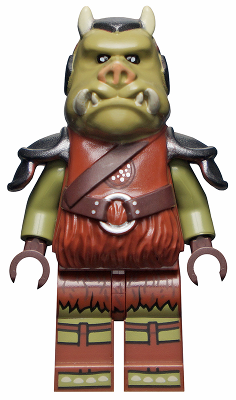 [M sw1196 (No Colour)] Gamorrean Guard - Olive Green, Reddish Brown Legs