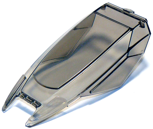 [P 15537 (Trans-Black)] Glass For Train Front 6 x 14 x 7 1/3