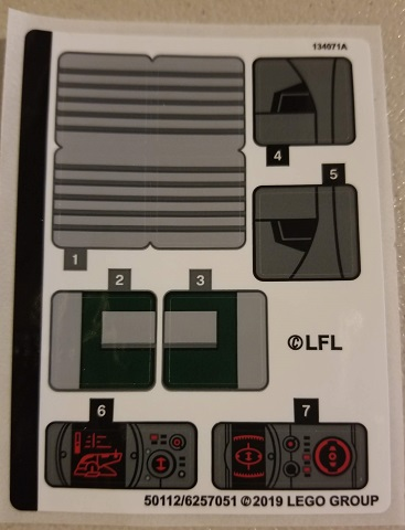 [P 75243stk01 (No Colour)] Sticker Sheet for Set 75243 - (50112/6257051)