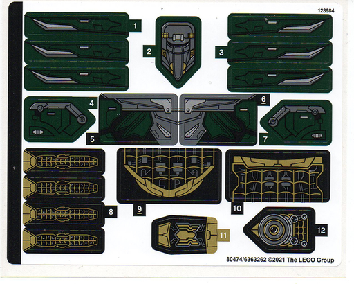 [P 76195stk01 (No Colour)] Sticker Sheet for Set 76195 - (80474/6363262)