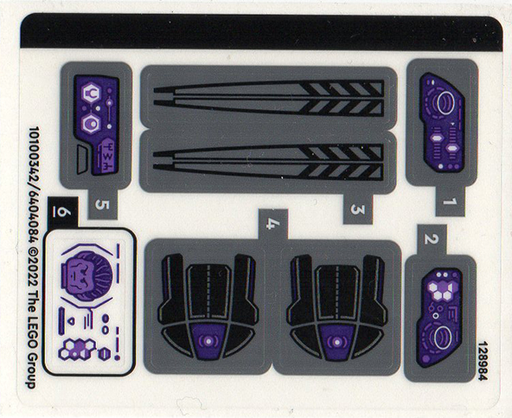 [P 76214stk01 (No Colour)] Sticker Sheet for Set 76214 - (10100342/6404084)