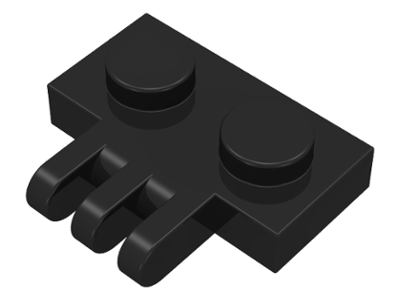 Hinge Plate 1 x 2 with 3 Fingers on Side