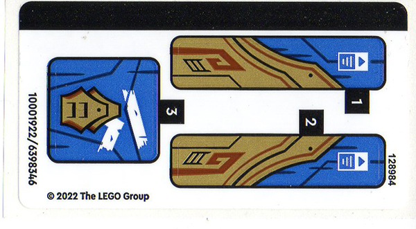 Sticker Sheet for Set 71768 - (10001922/6398346)