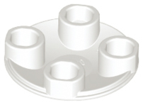 Plate, Round 2 x 2 with Rounded Bottom (Boat Stud)