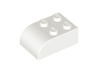 Slope, Curved 3 x 2 x 1 with Four Studs