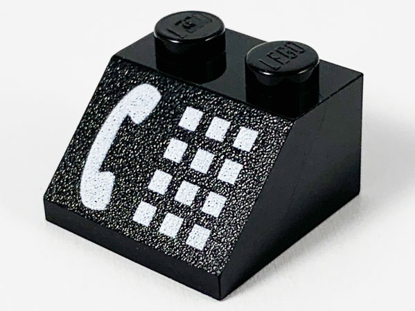 Slope 45 2 x 2 with White Phone Receiver and Buttons Pattern