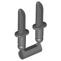 Minifigure, Weapon Knives, 2 on Sprue