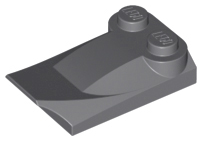 Slope, Curved 3 x 2 x 2/3 with Two Studs, Wing End