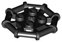 Plate, Modified 2 x 2 with Bar Frame Octagonal, Reinforced, Completely Round Studs