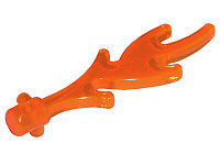 Wave Rounded Straight with Bar End and Small Pins (Castle Dragon Flame, Seaweed, Water)