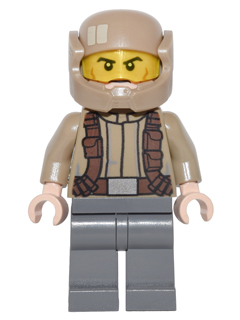 Resistance Trooper - Dark Tan Jacket, Frown, Cheek Lines